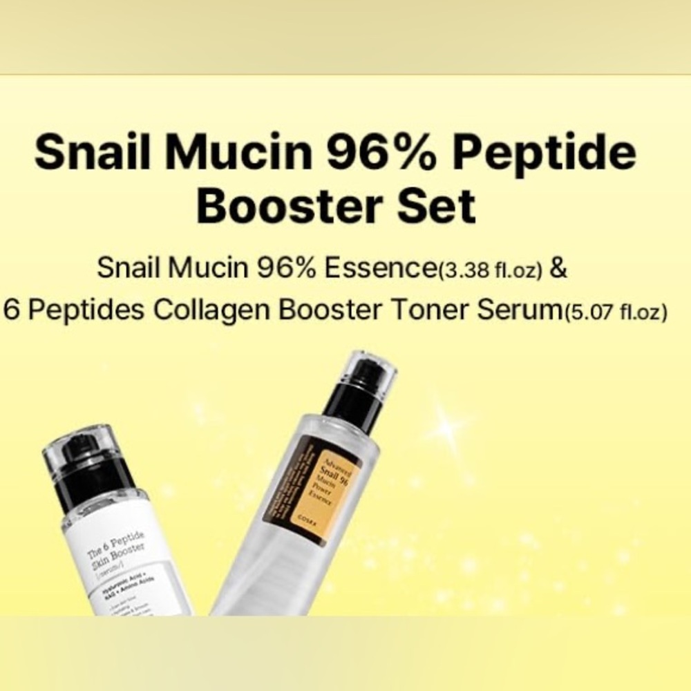 COSRX Snail Mucin 96% + The 6 Peptide Skin Booster Set